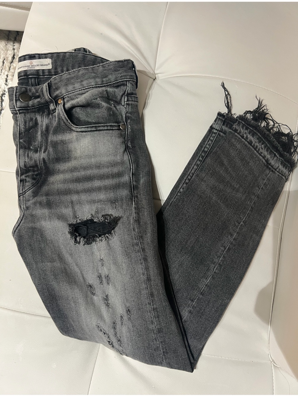 Golden Goose Deluxe Brand Straight Leg Distressed Jeans